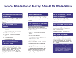 NCS:A Guide for Respondents