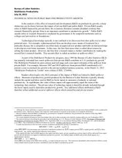 Technical Note on Public R&D and Productivity Growth PDF