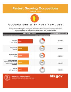 Occupations With Most New Jobs, 2014&ndash;24