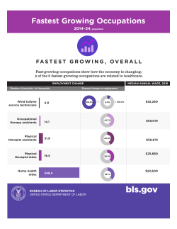 Fastest Growing Occupations, 2014&ndash;24