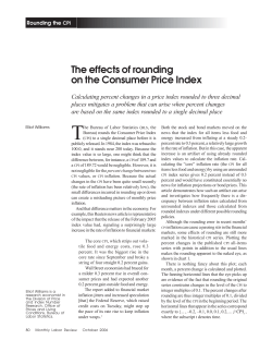 The effects of rounding on the Consumer Price Index