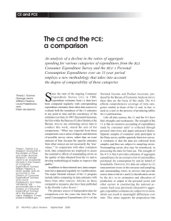 The CE and the PCE: a comparison