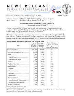 PDF version of Consumer Expenditures Survey Midyear Update