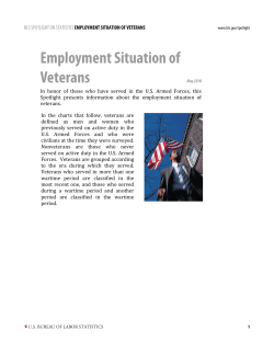 PDF Version of Employment Situation of Veterans