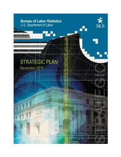 Bureau of Labor Statistics Strategic Plan
