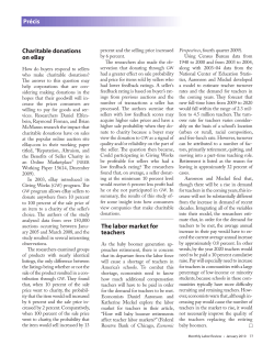 Charitable donations on eBay, The labor market for teachers