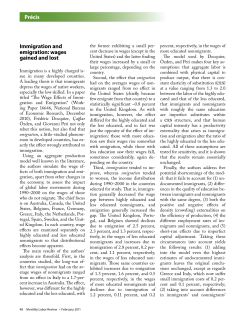 Immigration and emigration: wages gained and lost