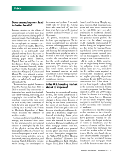 Does unemployment lead to better health?, Is the U.S. housing market about to improve?