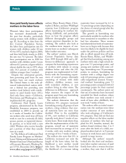 How paid family leave affects mothers in the labor force, The chicken or the egg: women s empowerment and economic development
