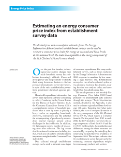 Estimating an energy consumer price index from establishment survey data