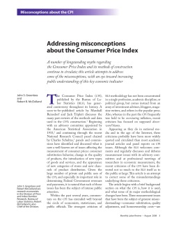 Addressing misconceptions about the Consumer Price Index