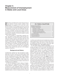 Measurement of Unemployment in States and Local Areas