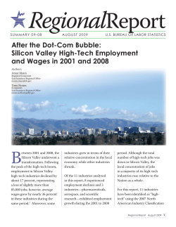 After The Dot-Com Bubble: Silicon Valley High-Tech Employment And Wages In 2001 And 2008 (PDF)