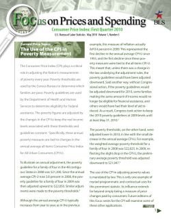 The Use Of CPI In Poverty Measurement; Recent Modest Inflation Caused Primarily By Higher Gasoline Prices (PDF)