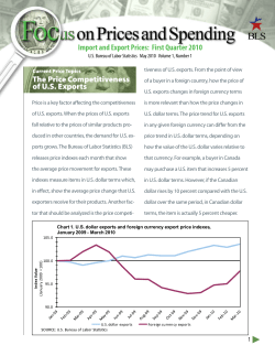 The Price Competitiveness Of U.S. Exports; Quarterly Price Highlights (PDF)