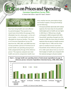 Health Care Spending: 199 200 And 2008 (PDF)