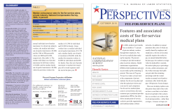Program Perspectives On Fee-For Service Plans (PDF)