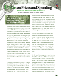 The Impact Of The European Debt Crisis On U.S. Import Prices (PDF)