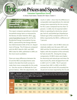 Household Energy Spending: Two Surveys Compared (PDF)