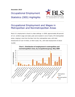 Occupational Employment And Wages In Metropolitan And Nonmetropolitan Areas (PDF)