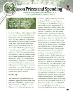 Producer Price Index Introduces Experimental Aggregation System (PDF)