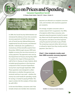 How Consumers Used The 2009 Economic Recovery Payments Of $250 (PDF)
