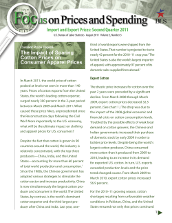 The Impact Of Soaring Cotton Prices On Consumer Apparel Prices (PDF)
