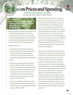 Part D Prescription Drug Coverage And Health Care Spending By Seniors On Medicare (PDF)