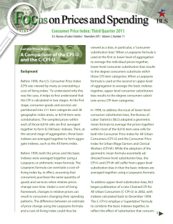 A Comparison Of The CPI-U And The C-CPI-U (PDF)