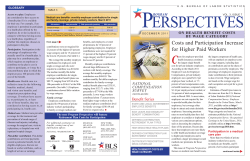 Program Perspectives On Health Benefit Costs By Wage Category (PDF)