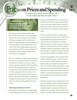The Experimental Consumer Price Index For Older Americans (CPI-E) (PDF)