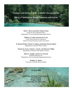 Executive Summary and Table of Contents
