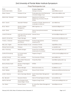 PARTICIPANTS