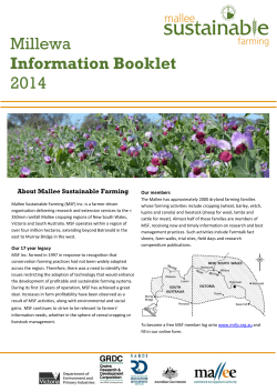 Millewa Field Day Booklet 2014