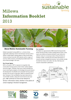 Millewa Field Day Booklet 2013