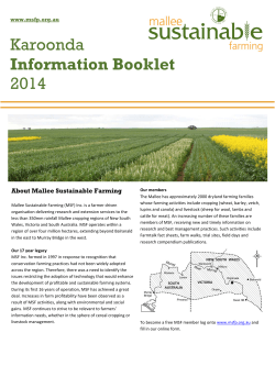 Karoonda Field Day Booklet 2014