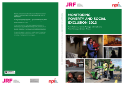 Monitoring Poverty and Social Exclusion Report for 2013