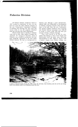 14. The First 50 Years: Fisheries Division