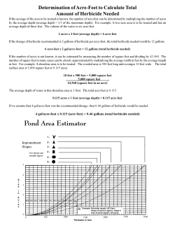 Pond Area Estimator