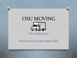 OSU Moving Presentation