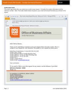 Sample Emails - Foreign Business