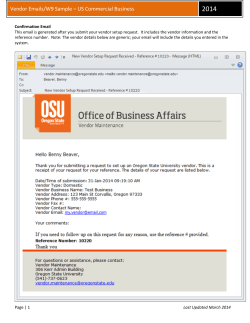 Sample Emails - US Commercial Business