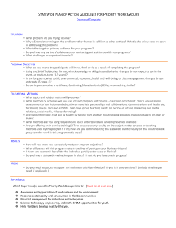 2012 Plan of Action Guide