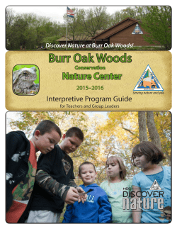 Burr Oak Woods Interpretive Program Guide