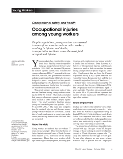 Occupational Injuries among Young Workers