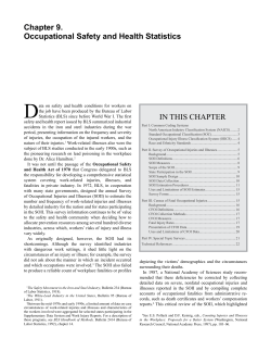 BLS Handbook of Methods - documentation about our Safety and Health Programs