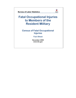 FATAL OCCUPATIONAL INJURIES TO MEMBERS OF THE RESIDENT MILITARY