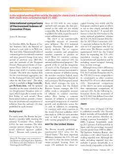 International Comparisons of Harmonized Indexes of Consumer Prices