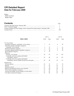 February 2009 (text and tables)