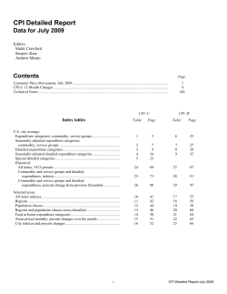 July 2009 (text and tables)
